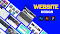 design creative, unique and high quality website UI UX