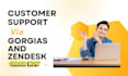setup zendesk or gorgias CRM helpdesk and customer support for ecommerce
