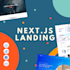 create a modern landing page and website preset in nextjs