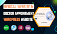 design medical website, clinic website, healthcare website, appointment booking,