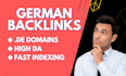 create high quality german dofollow backlinks