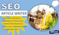write compelling SEO optimized articles and blog posts