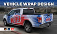 design vehicle wrap, van, truck, car, pickup, trailers,  boat