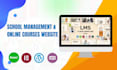 design tutor lms website, education, elearning, and online courses website