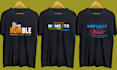 do minimalist t shirt design, clean typography and modern graphic tees