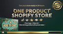 create a one product shopify store, one product store