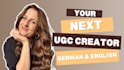create scroll stopping ugc video ads in german or english