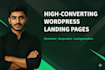 create high converting wordpress elementor landing pages