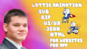 lottie animation, svg, GIF, after effects, bodymovin for web and mobile