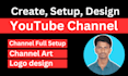 create youtube channel with setup professionally