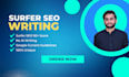 write surfer SEO friendly articles and blog posts