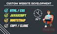design and develop html, css,js bootstrap responsive website