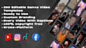 500 motivational readymade HD canva videos