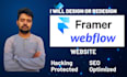 design or develop stunning framer or webflow website or figma to framer