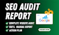 do website SEO audit report and competitor website analysis