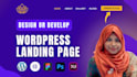 create wordpress landing page design or elementor pro landing page designer