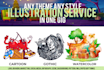create any kind of vector art, vector illustration, digital art for you
