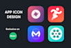design iphone and  android app icon