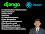 create react django app or be your django backend developer
