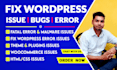 fix wordpress issues, critical errors, bugs, woocommerce website