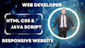 develop responsive website using HTML,CSS and javascript