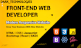 be your front end web developer using HTML,CSS, bootstrap,react and nextjs