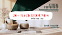 design zoom virtual background with your logo
