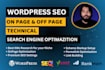optimize website on page technical SEO wordpress backlinks shopify wix weebly