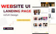 design figma website UI and landing page design