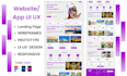 design a stunning, modern and unique website and app uxui