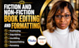 do deep fiction and non fiction book editing, proofreading, and formatting