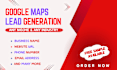 do b2b google map lead generation, data extraction, scraping