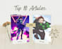 write the top 10 anime and top 10 manga articles and blogs