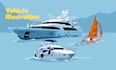 draw custom digital boat illustrations