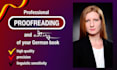 professionally proofread and edit your german book