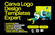 design facebook instagram tiktok post ads, canva logo design templates expert