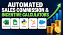 build an automated sales commission incentive calculator in excel or python