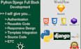 python django HTML CSS javascript bootstrap