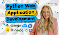 develop python web tools and django web applications
