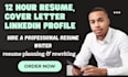 write and design a professional resume for you linkedin optimization