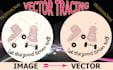 convert image to vector tracing, redraw or refine logo
