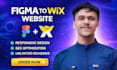 convert figma to wix website design or wix studio and wix landing page design