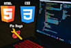 edit html, css and bootstrap code