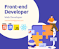 your frontend web developer using react, HTML, CSS, bootstrap, and javascript