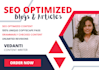 do SEO optimized content writing in blogs, articles