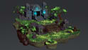 design 3d low poly environments and scenes for your projects