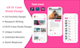 do case study, research and presentation uxui design for your portfolio in figma