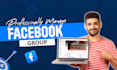 manage your facebook group as moderator, admin or community manager