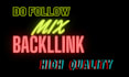 provide do follow high authority mix backlinks