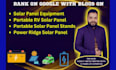 write engaging battery and solar panel content